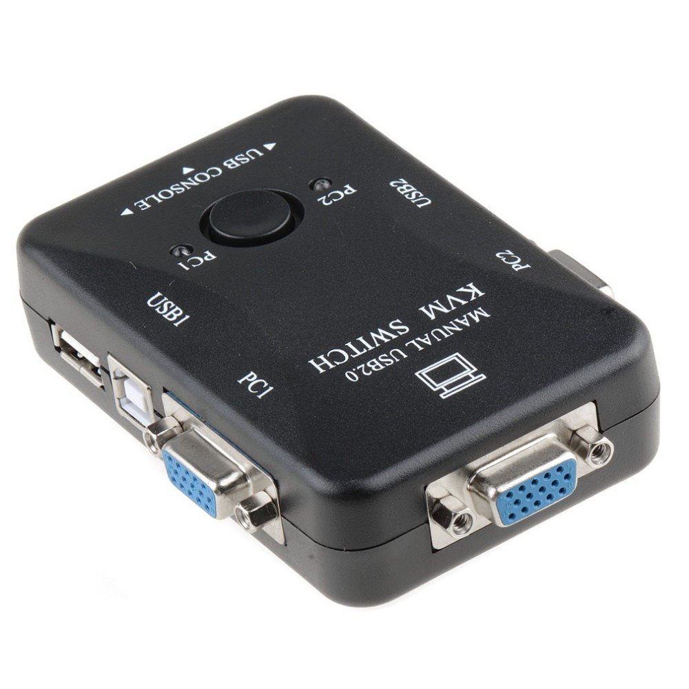 2-Port USB-C KVM Switch, PD Pass-through - KVM Switches